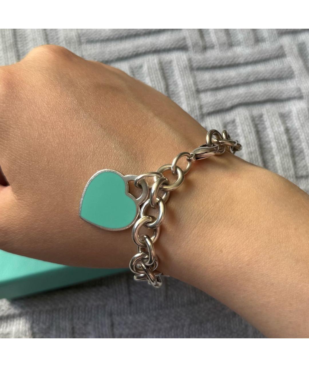 TIFFANY&CO Серебрянный серебряный браслет, фото 6