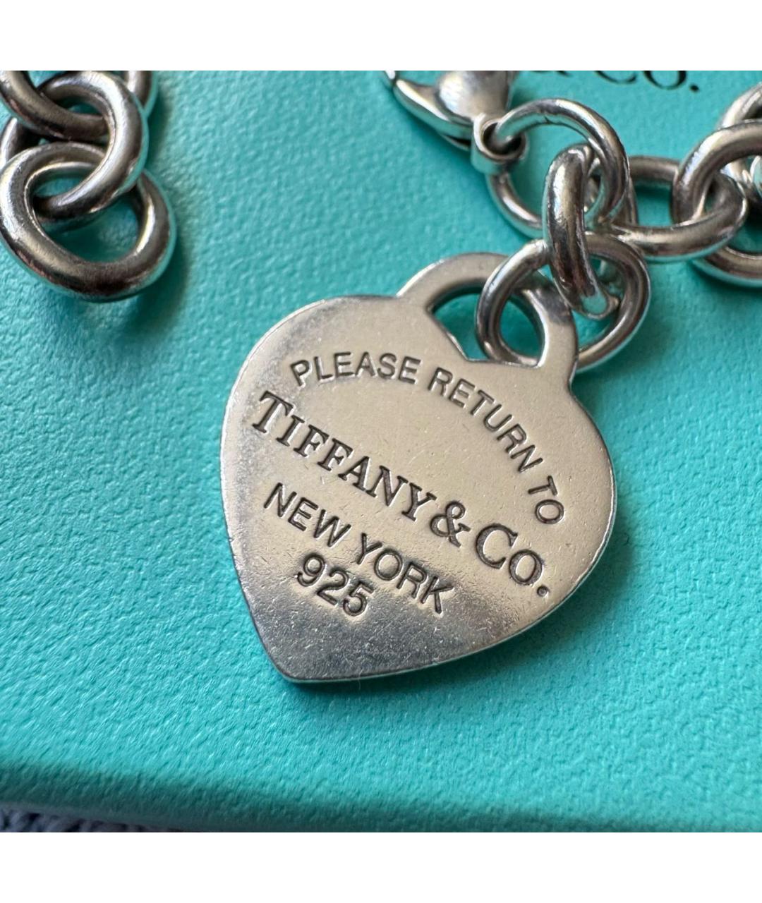 TIFFANY&CO Серебрянный серебряный браслет, фото 4