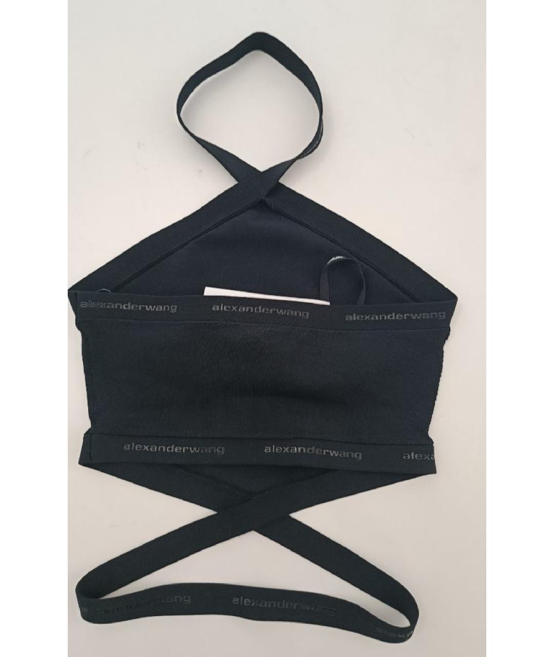 ALEXANDER WANG Черная вискозная майка, фото 2