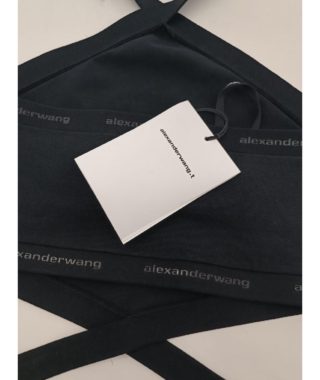 ALEXANDER WANG Черная вискозная майка, фото 3