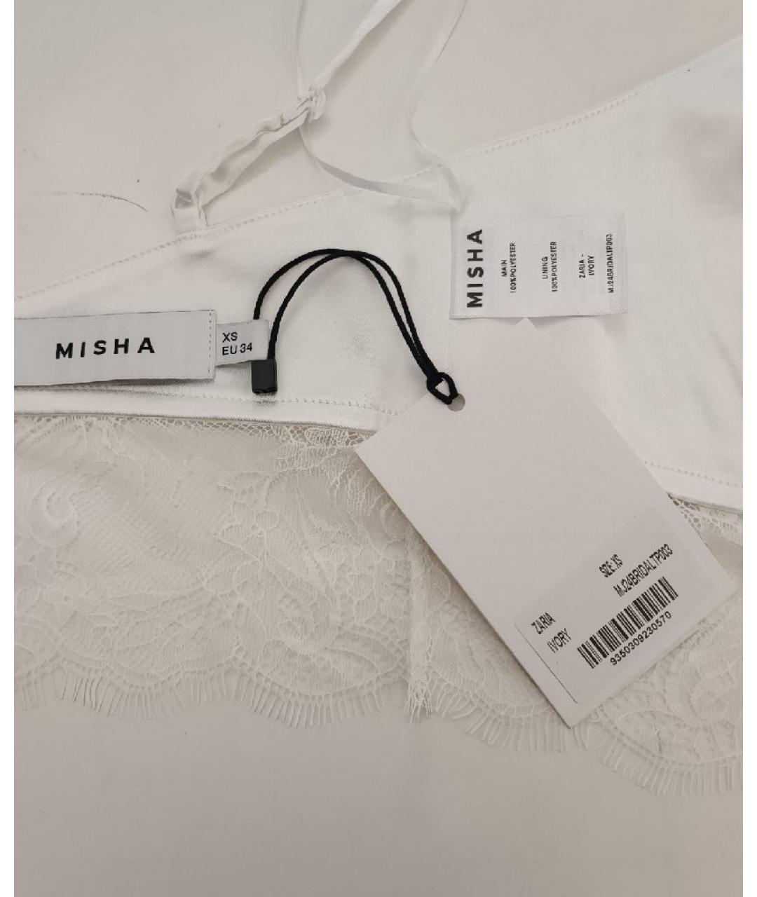 MISHA COLLECTION Белая полиэстеровая майка, фото 4