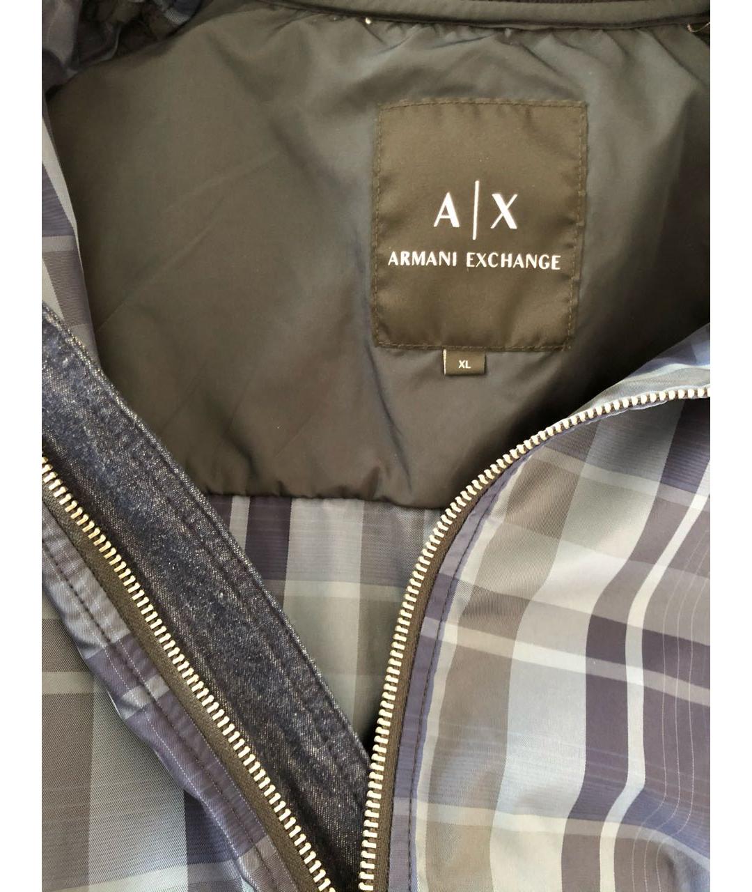 ARMANI EXCHANGE Антрацитовая хлопковая куртка, фото 6