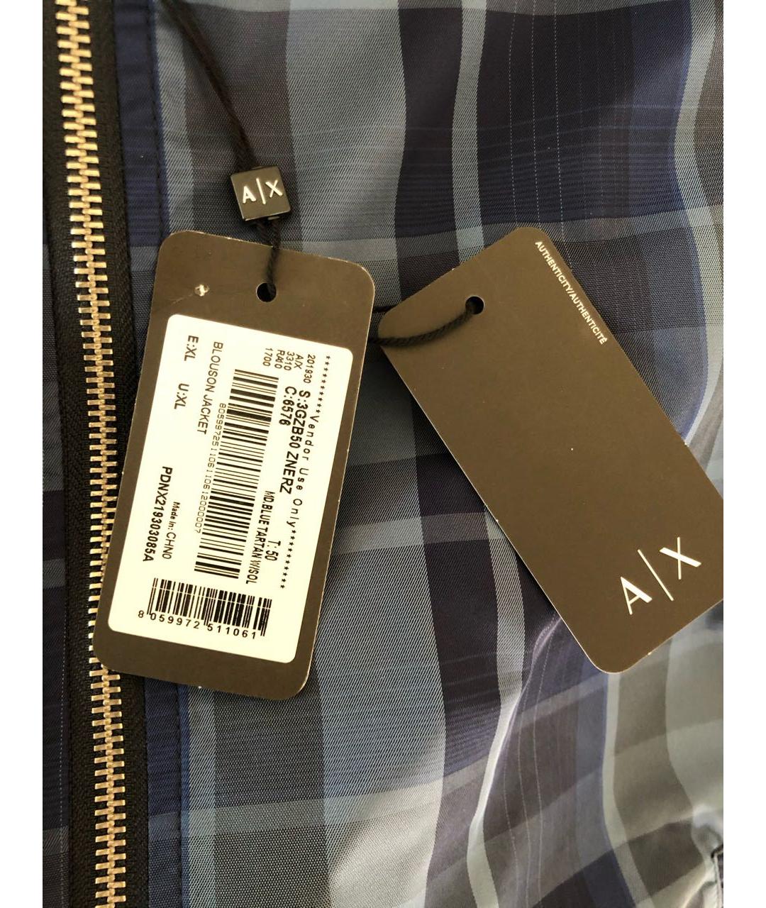 ARMANI EXCHANGE Антрацитовая хлопковая куртка, фото 7