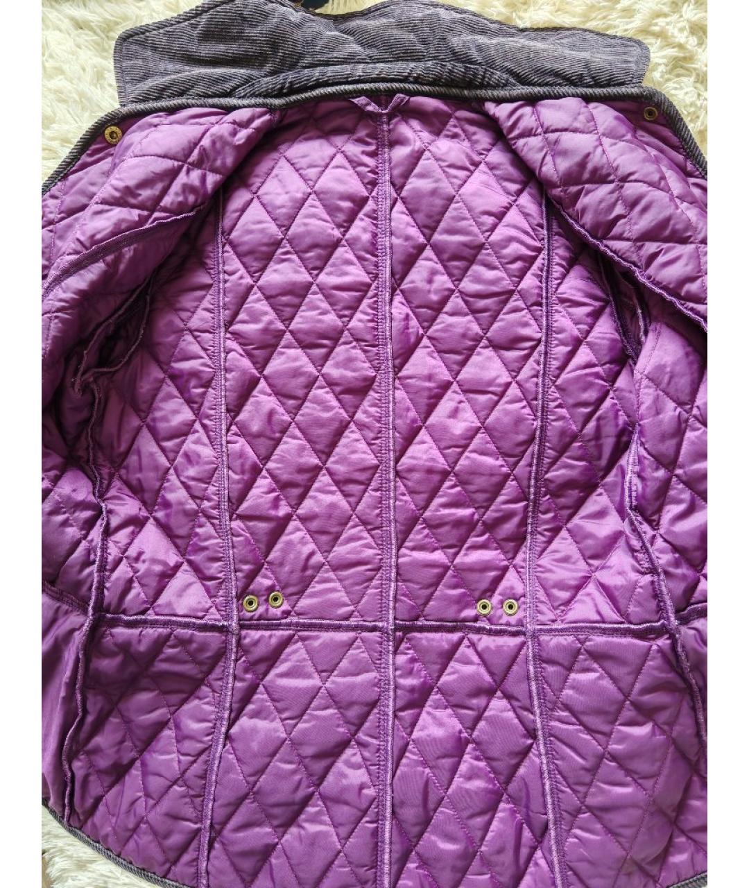 BARBOUR Фиолетовая полиамидовая куртка, фото 5