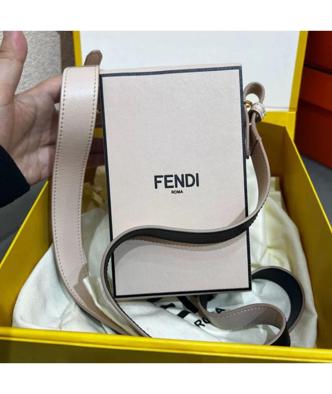 FENDI Белая сумка через плечо, фото 2
