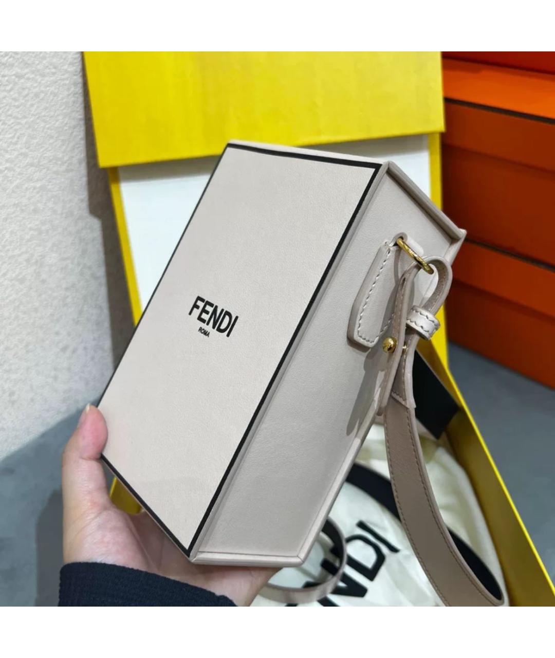 FENDI Белая сумка через плечо, фото 3