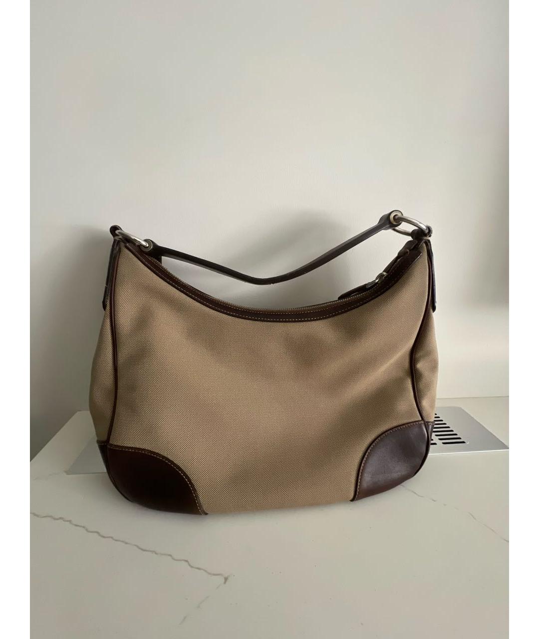 PRADA Хаки тканевая сумка тоут, фото 3