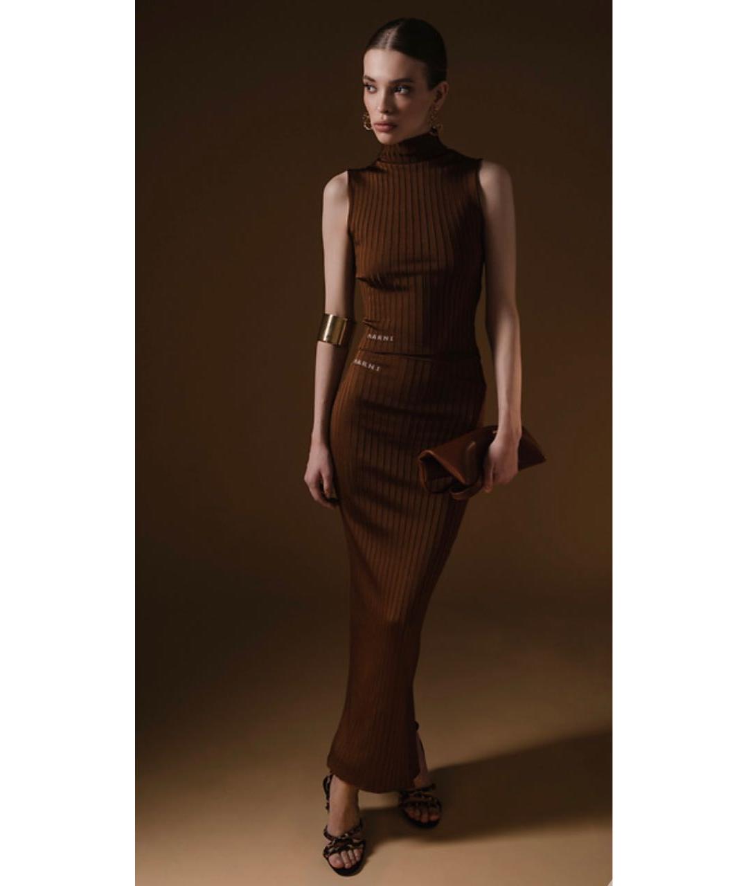 MARNI Коричневый костюм с юбками, фото 6