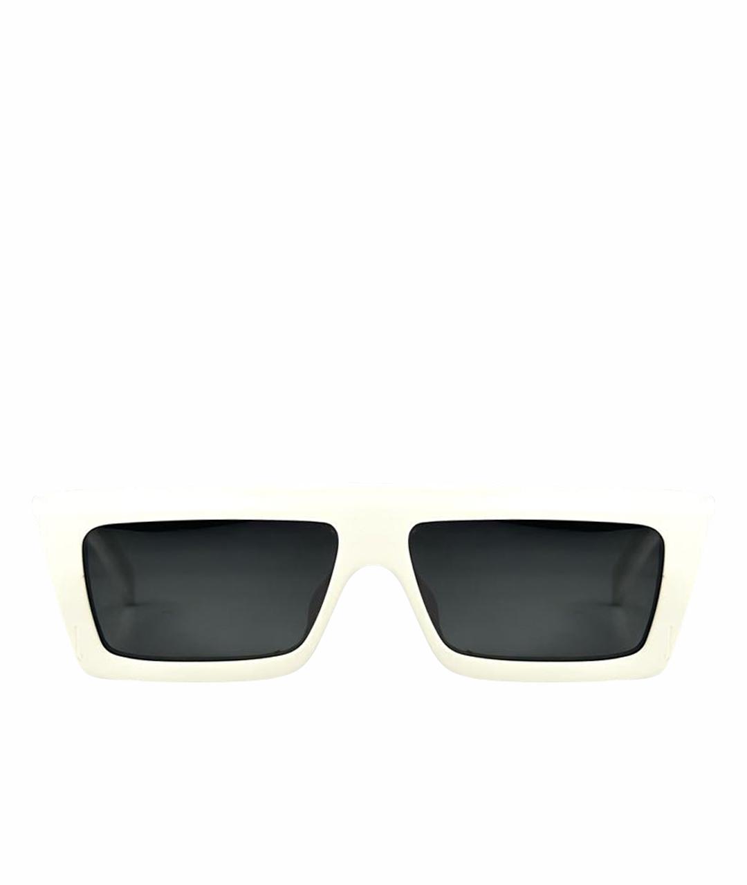 CELINE Белые пластиковые солнцезащитные очки, фото 1