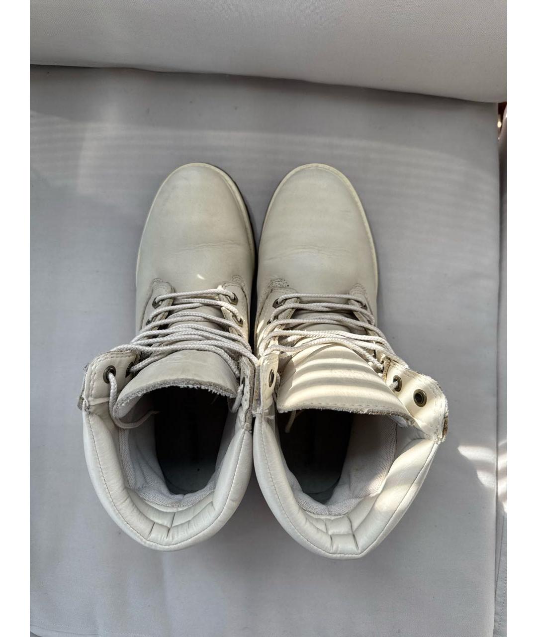 TIMBERLAND Бежевые кожаные ботинки, фото 3