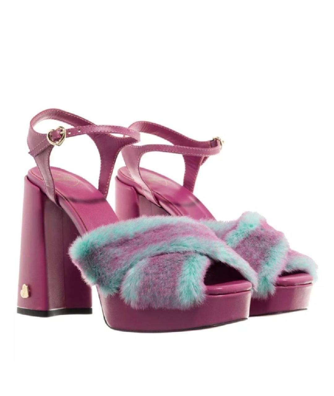 LOVE MOSCHINO Розовые босоножки, фото 3