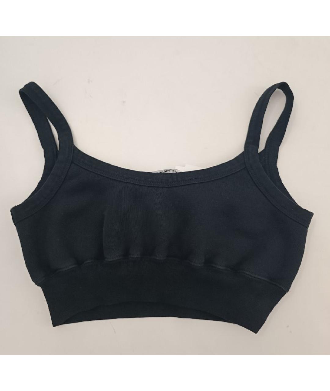 ALEXANDER WANG Черная хлопковая майка, фото 2