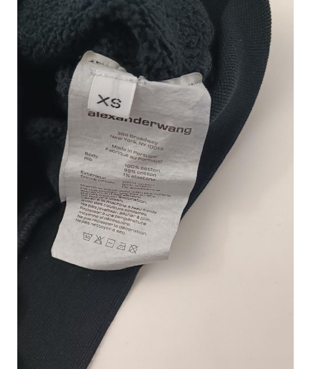 ALEXANDER WANG Черная хлопковая майка, фото 4