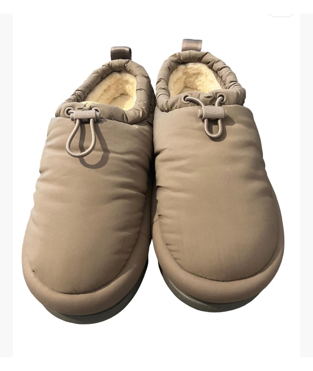 UGG AUSTRALIA Коричневые текстильные слипоны, фото 2