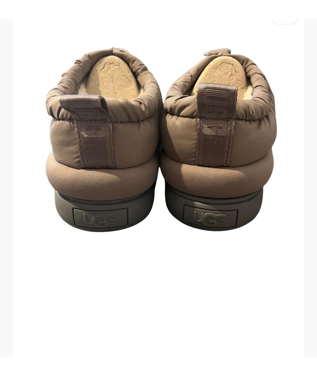 UGG AUSTRALIA Коричневые текстильные слипоны, фото 4