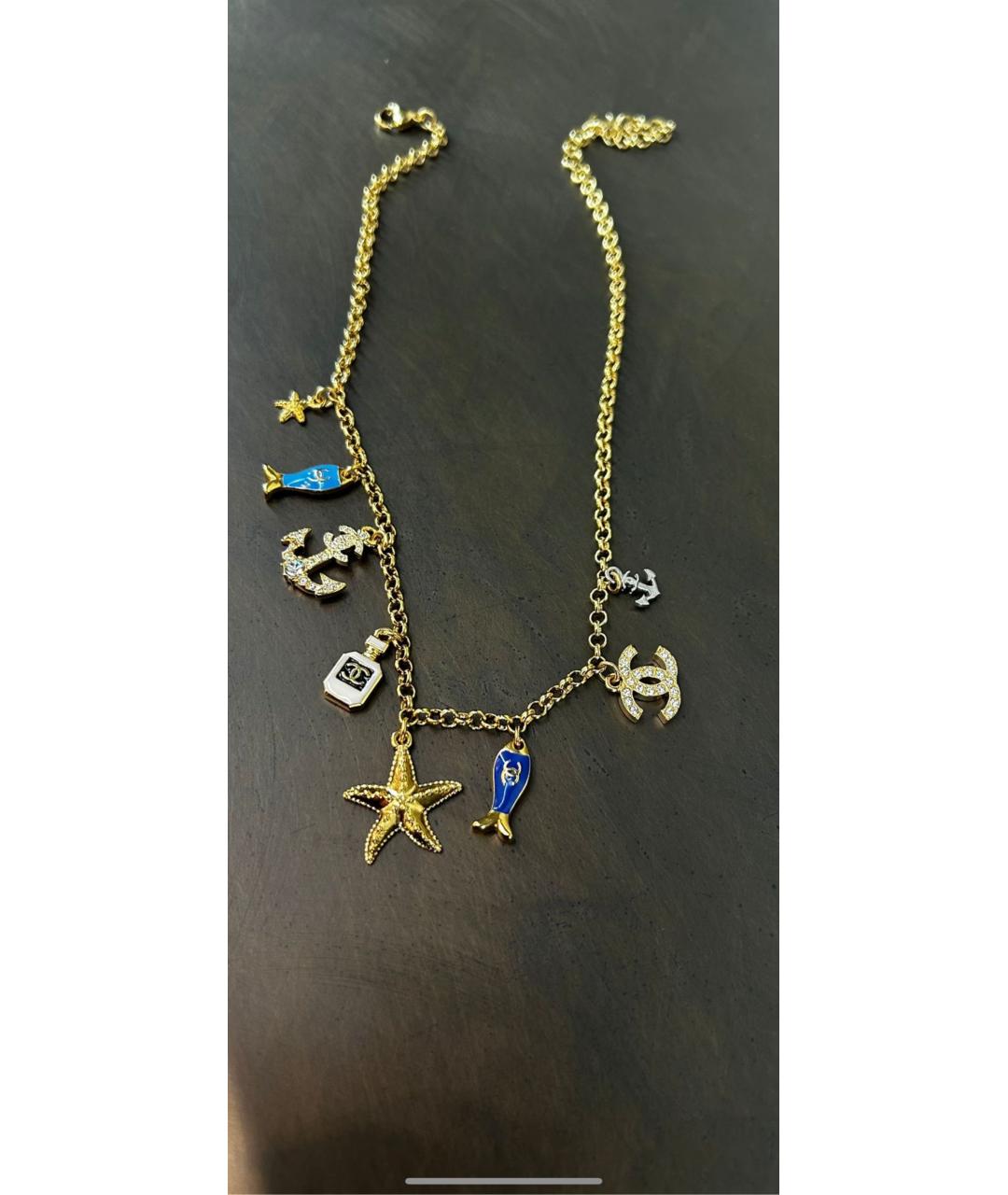 CHANEL Золотое колье из желтого золота, фото 4