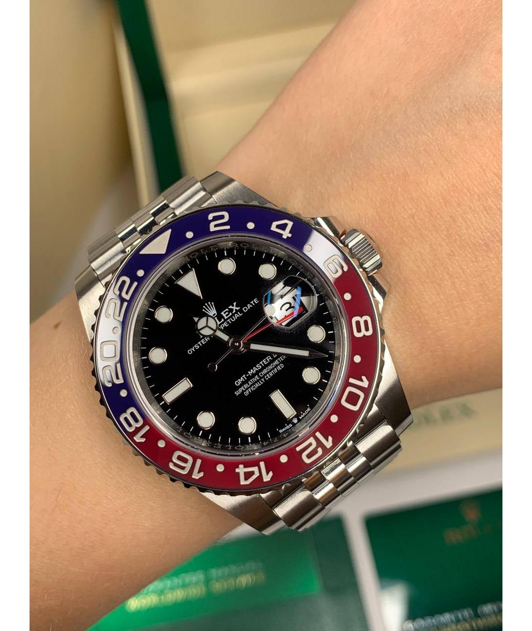 ROLEX Серебряные часы, фото 2