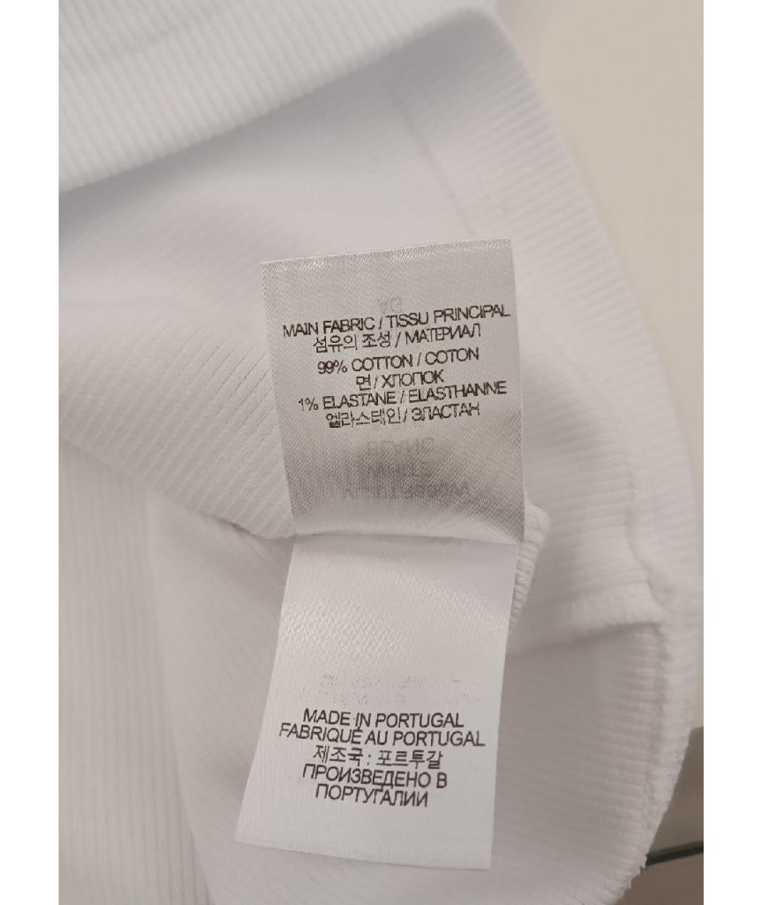 VETEMENTS Белая хлопковая майка, фото 3