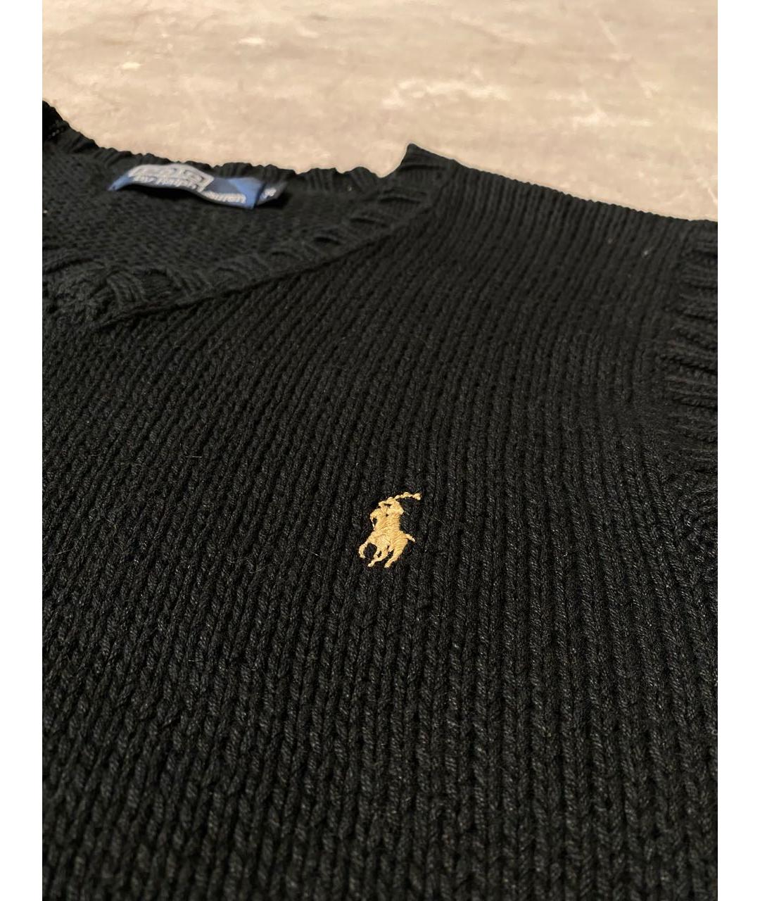 POLO RALPH LAUREN Черная льняная жилетка, фото 4
