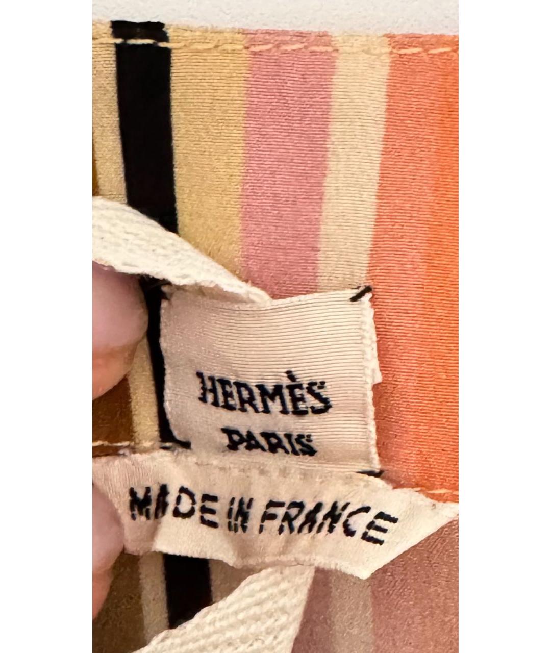 HERMES Мульти шелковая туника, фото 6