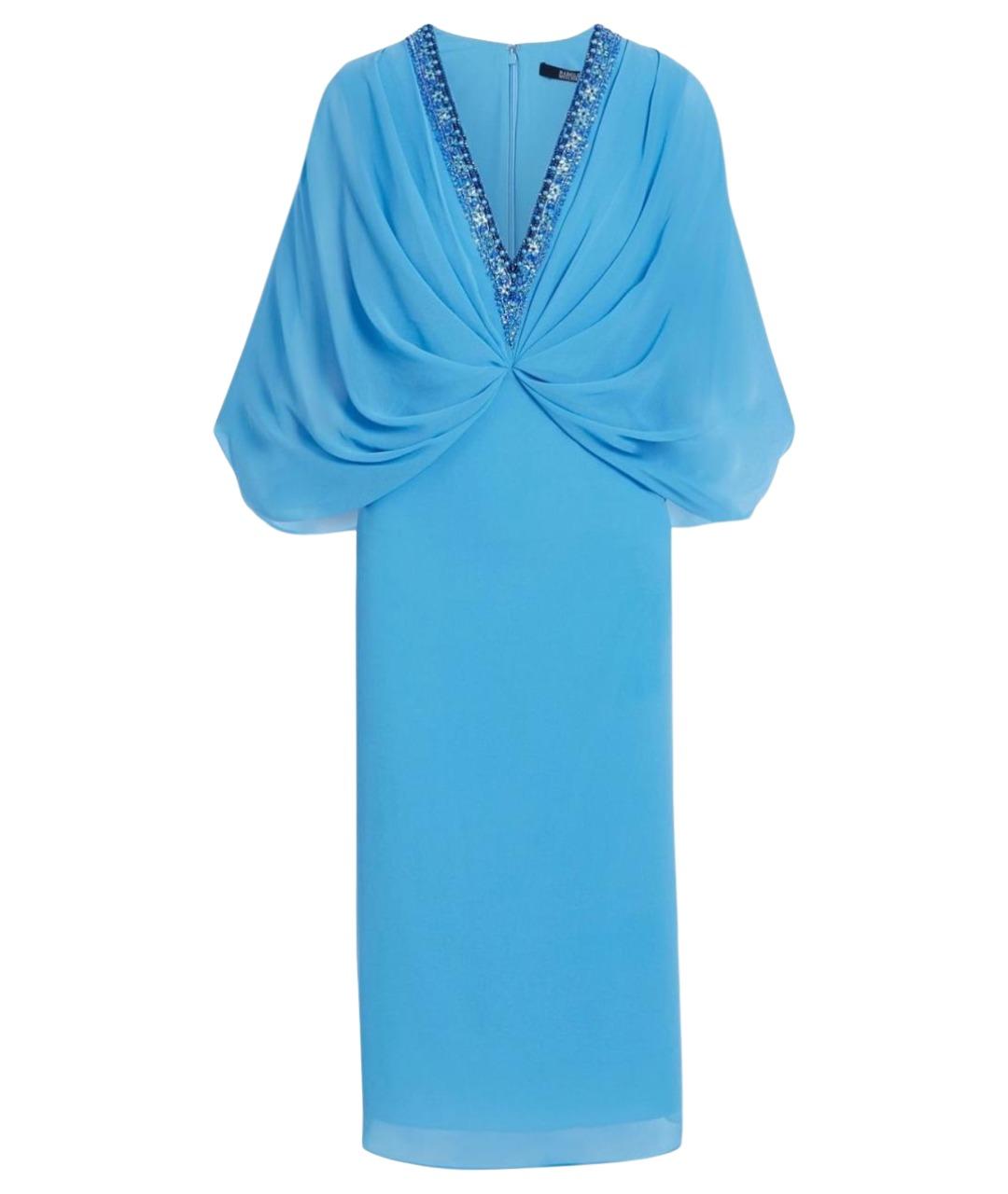 BADGLEY MISCHKA Голубое коктейльное платье, фото 1