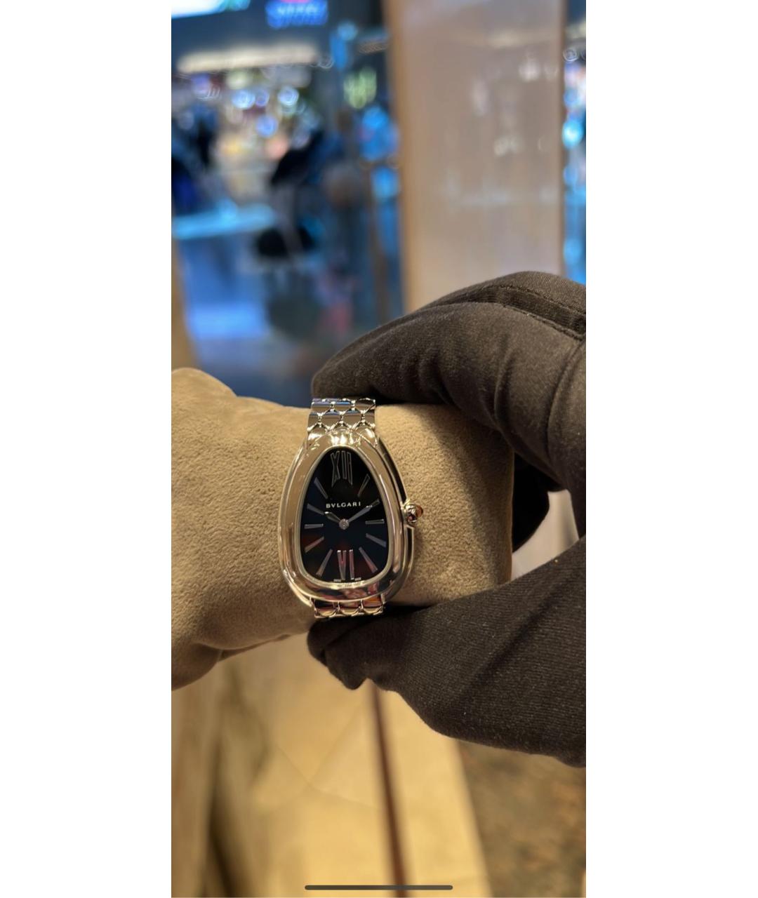 BVLGARI Серебряные часы из белого золота, фото 2
