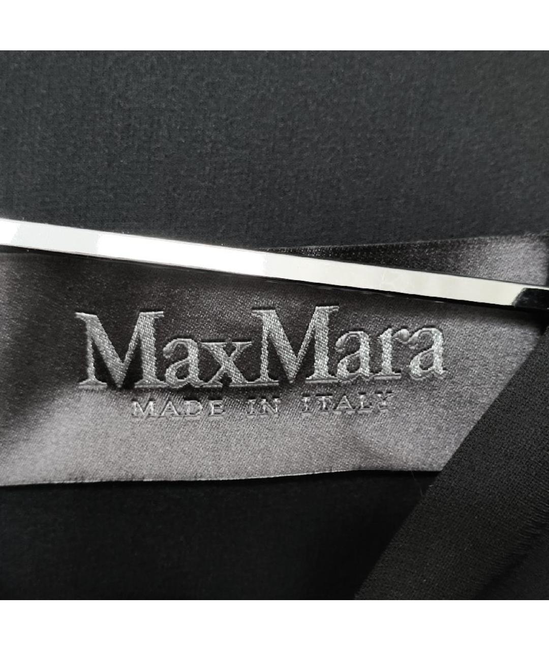 MAX MARA Черное ацетатное коктейльное платье, фото 4