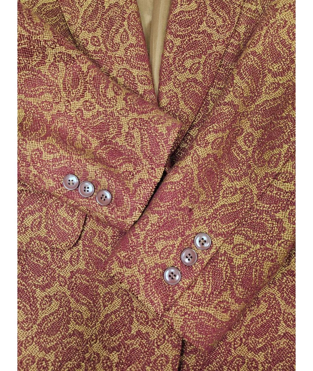 KENZO Бордовый шерстяной жакет/пиджак, фото 3