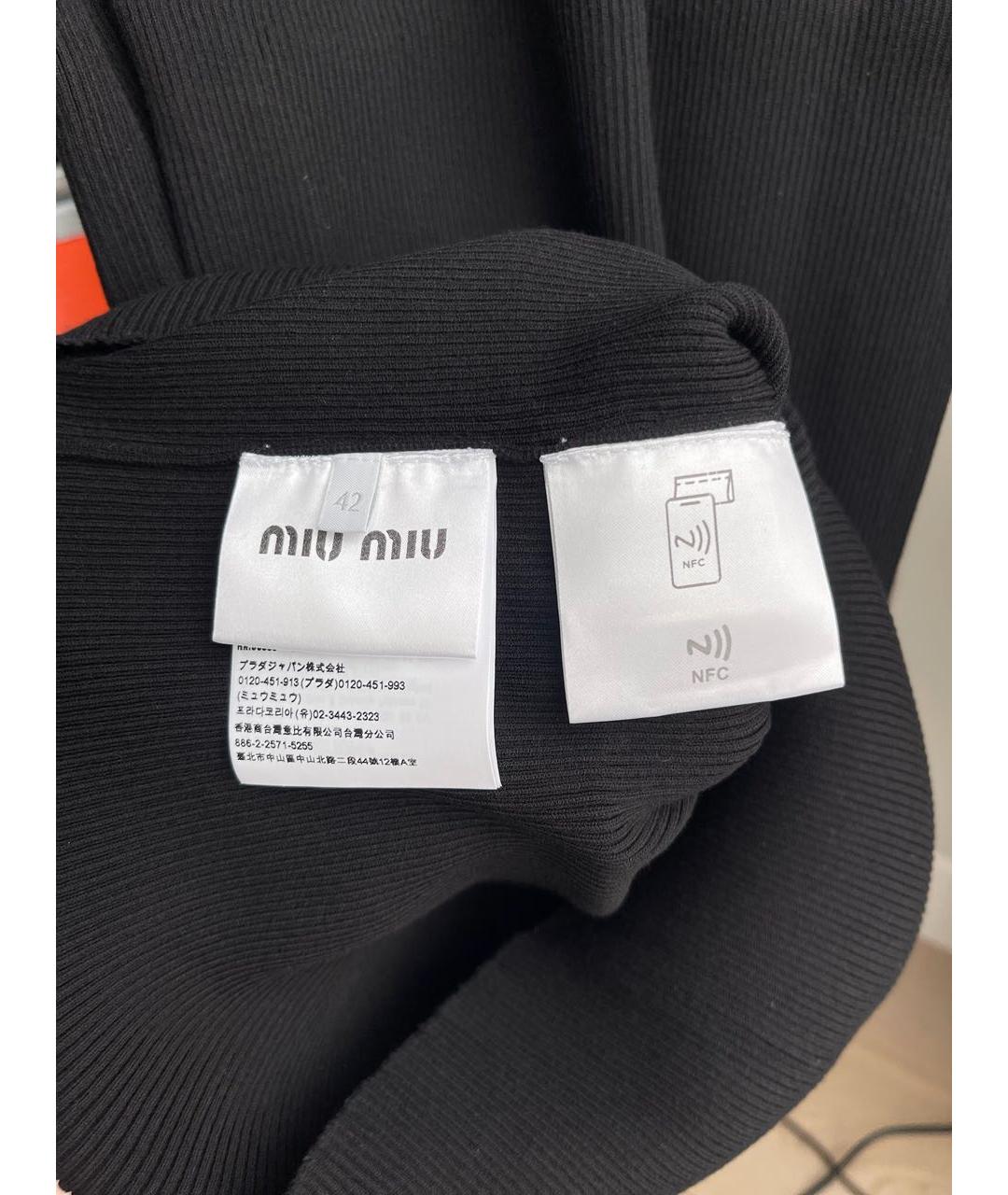 MIU MIU Черное коктейльное платье, фото 5