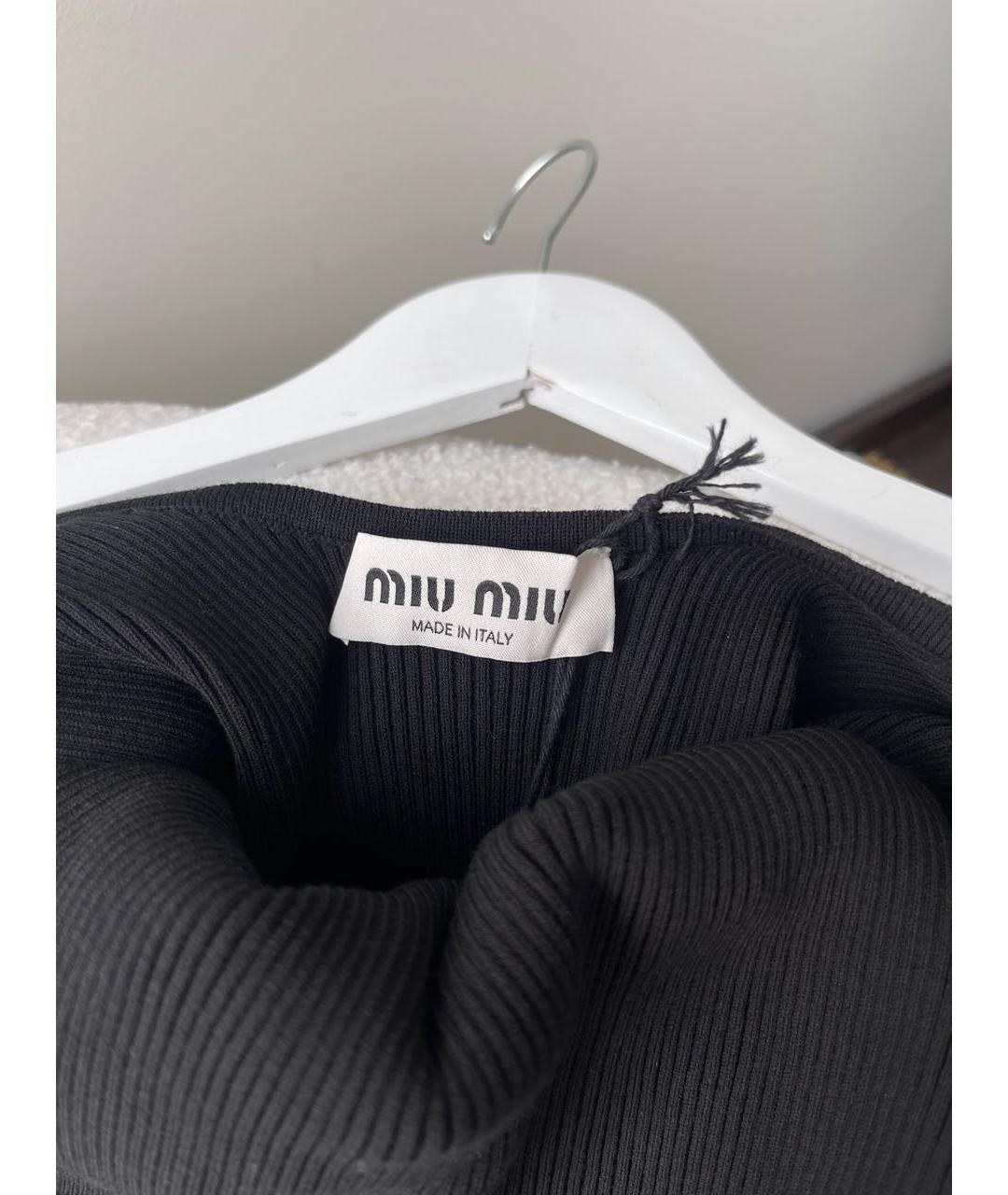 MIU MIU Черное коктейльное платье, фото 4