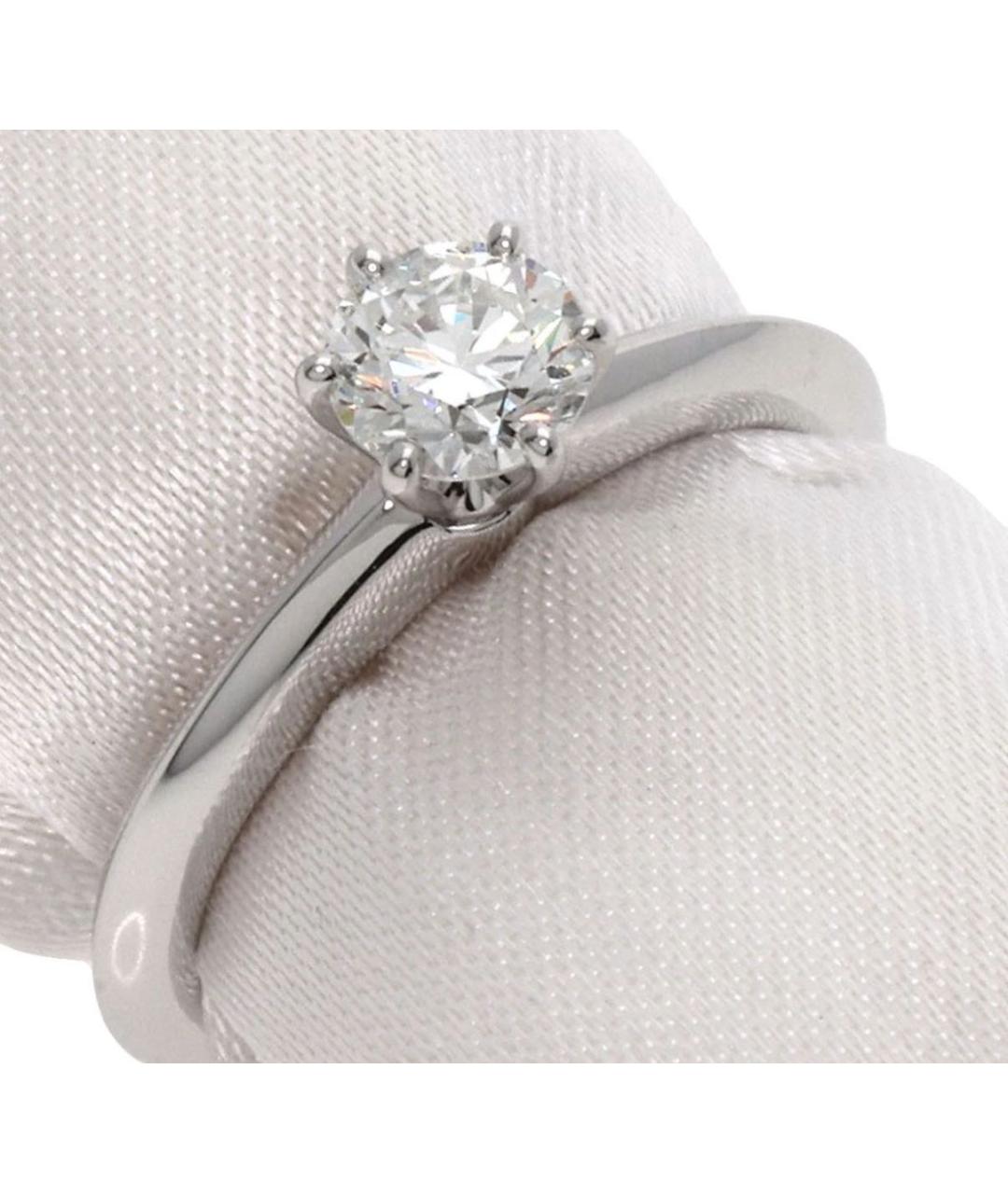 TIFFANY&CO Белое платиновое кольцо, фото 5