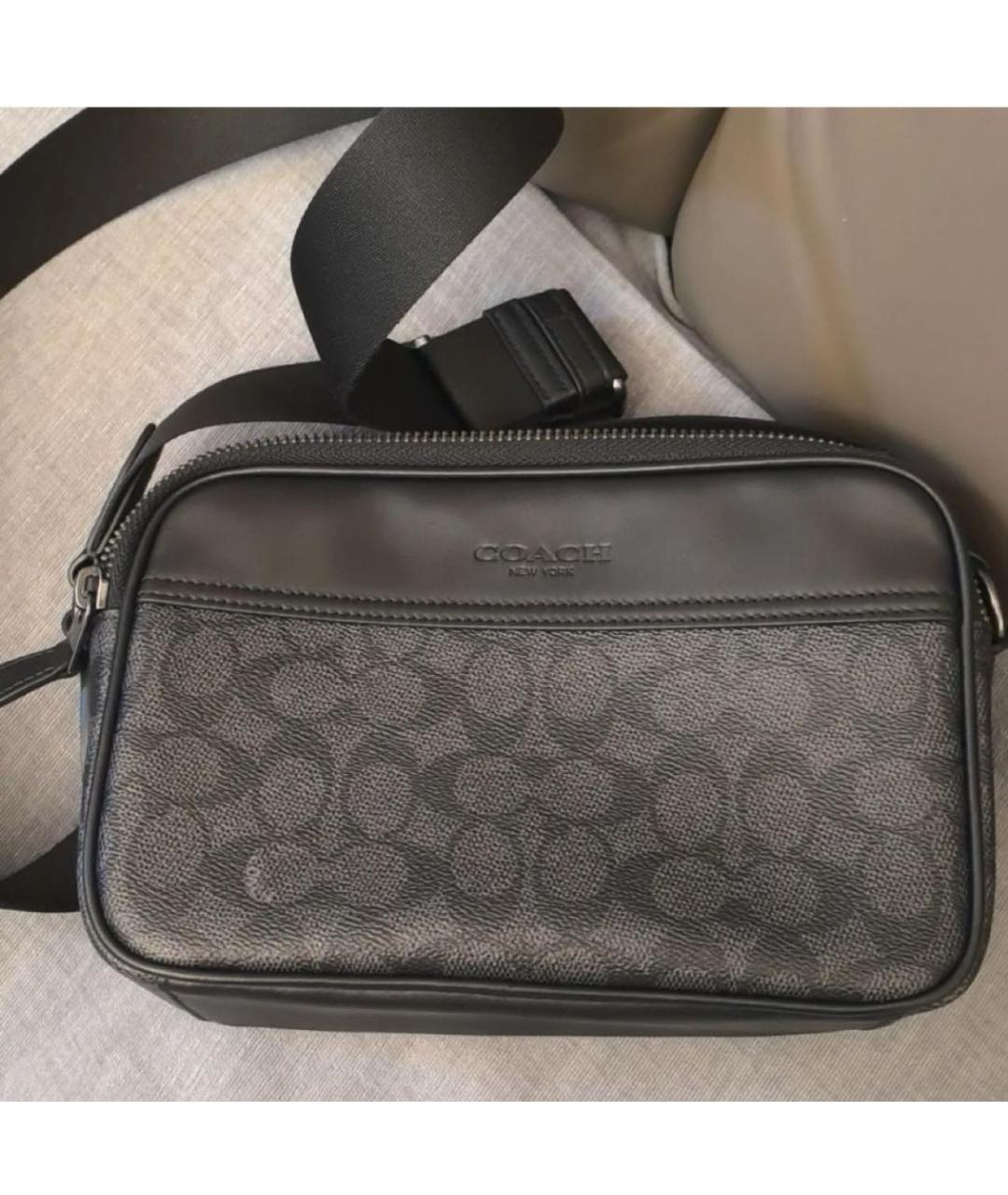 COACH Черная сумка на плечо, фото 5