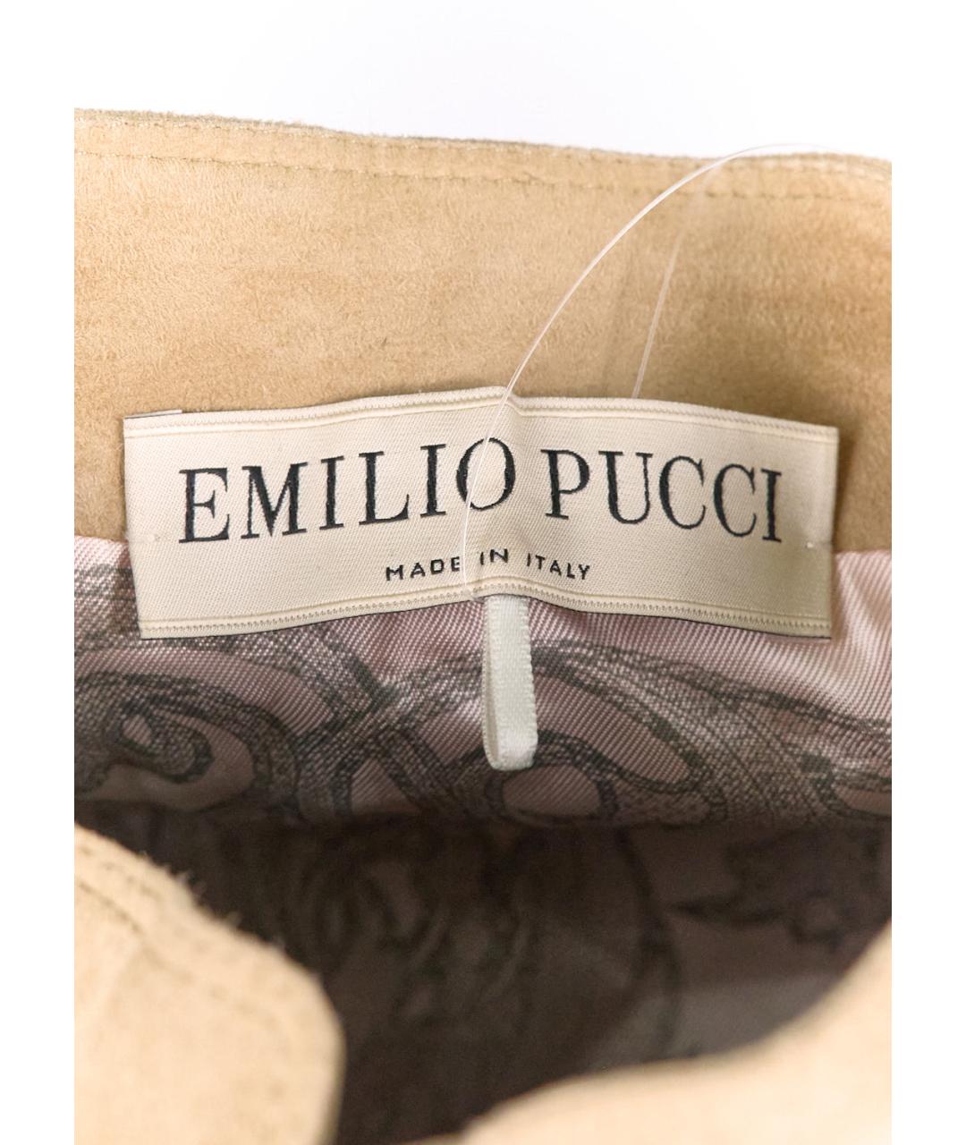 EMILIO PUCCI Бежевая замшевая куртка, фото 3