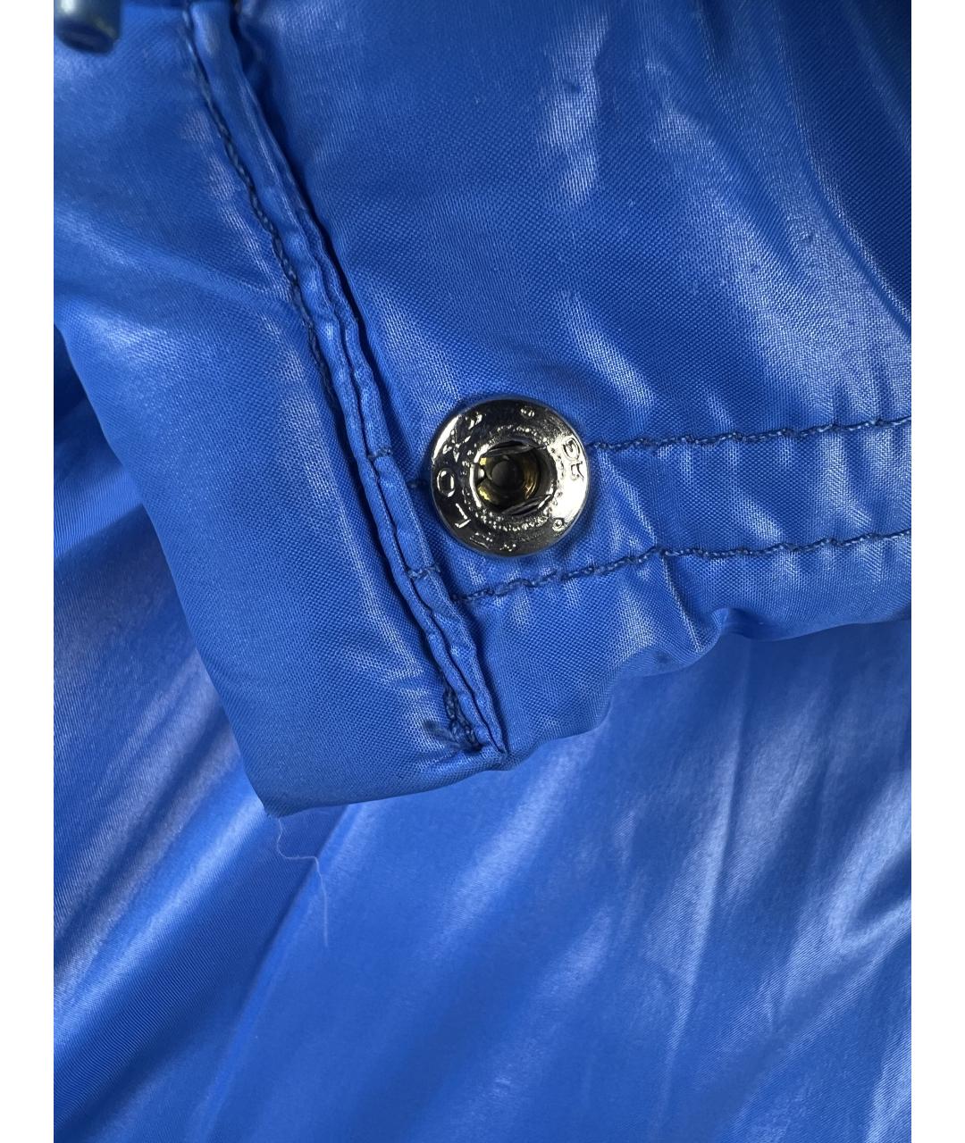 MONCLER Синий полиэстеровый пуховик, фото 6