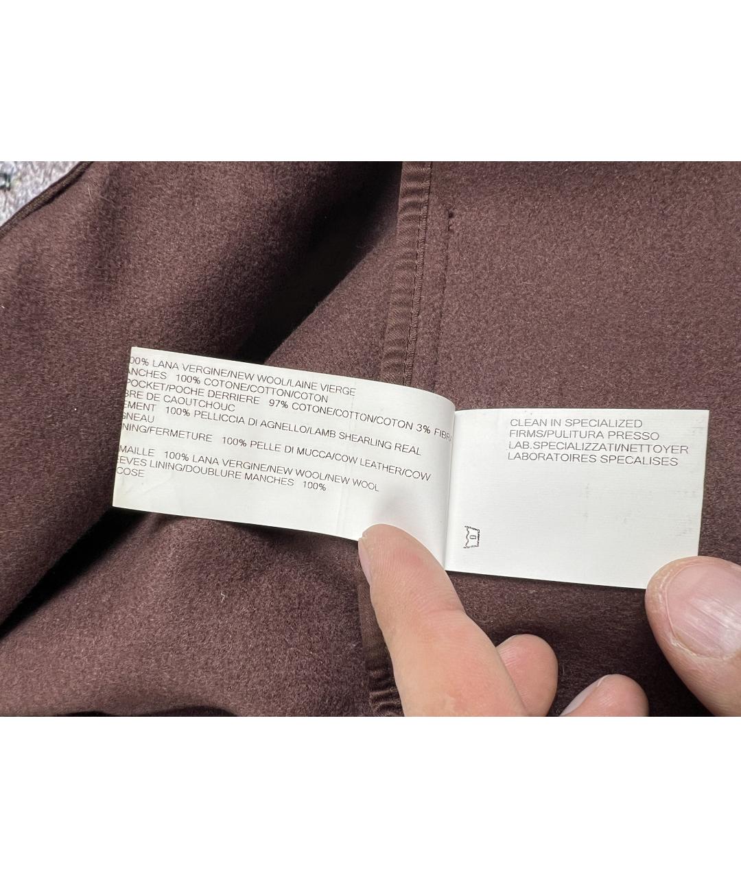 RICK OWENS Бордовая шерстяная куртка, фото 5