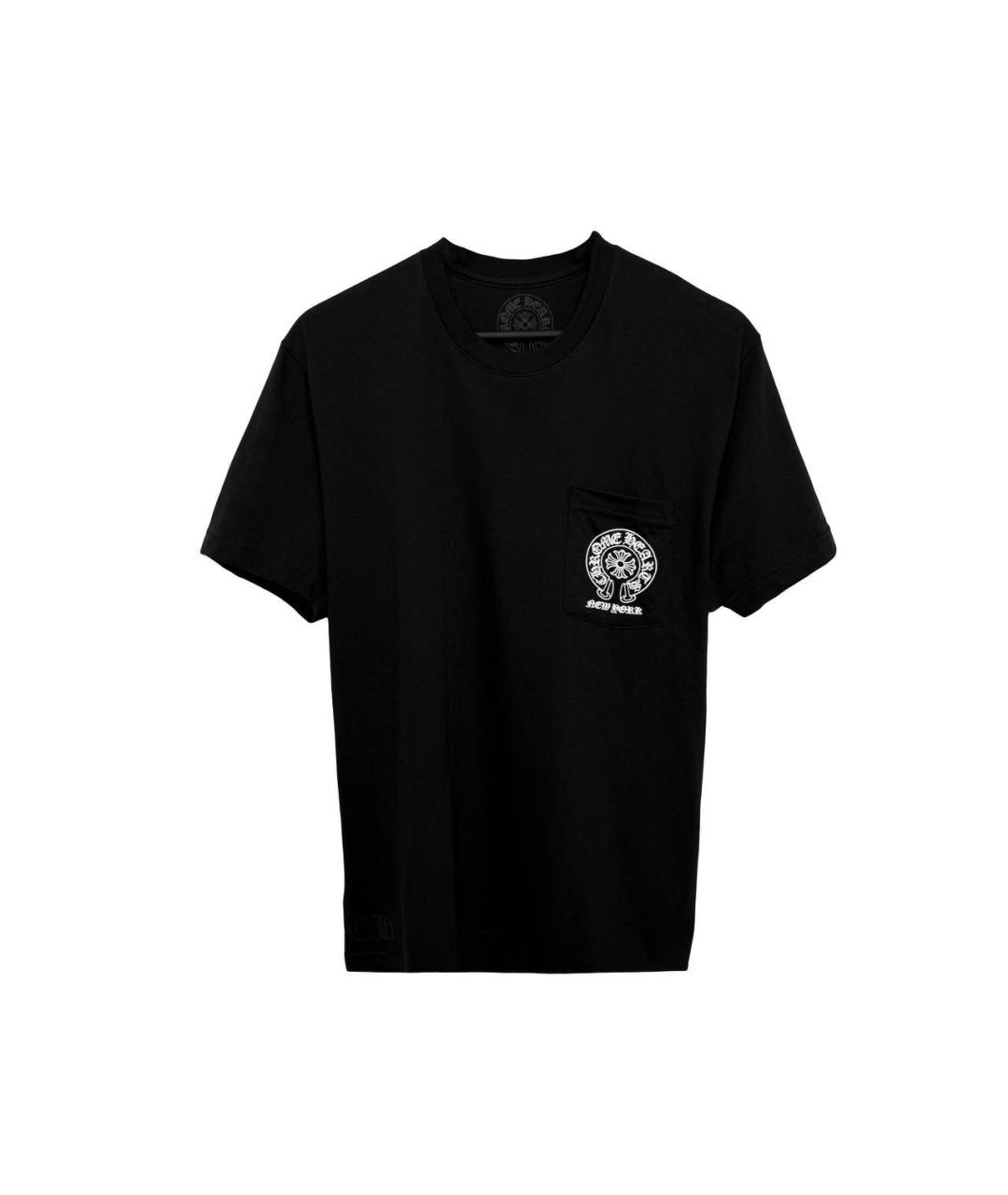 CHROME HEARTS Черная хлопковая футболка, фото 1