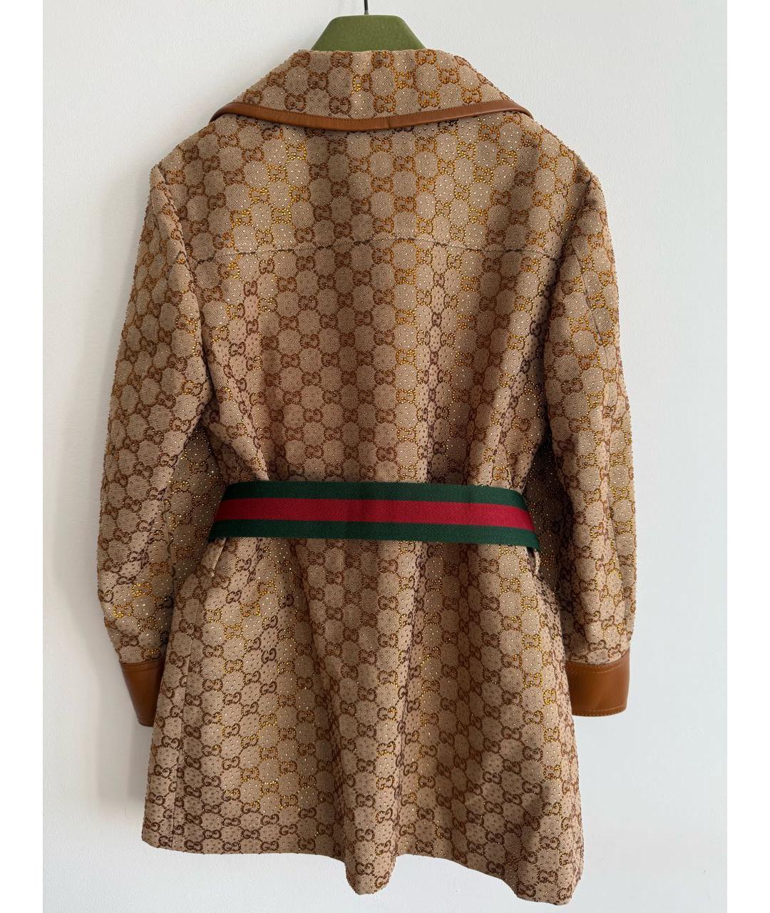 GUCCI Коричневый хлопковый жакет/пиджак, фото 3