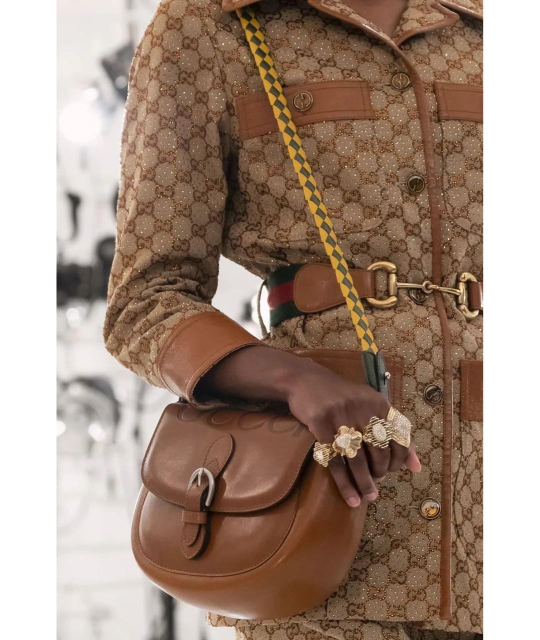 GUCCI Коричневый хлопковый жакет/пиджак, фото 5