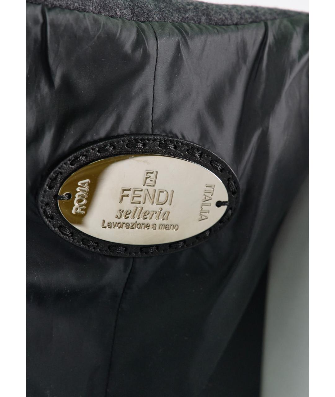 FENDI Серая шерстяная куртка, фото 3