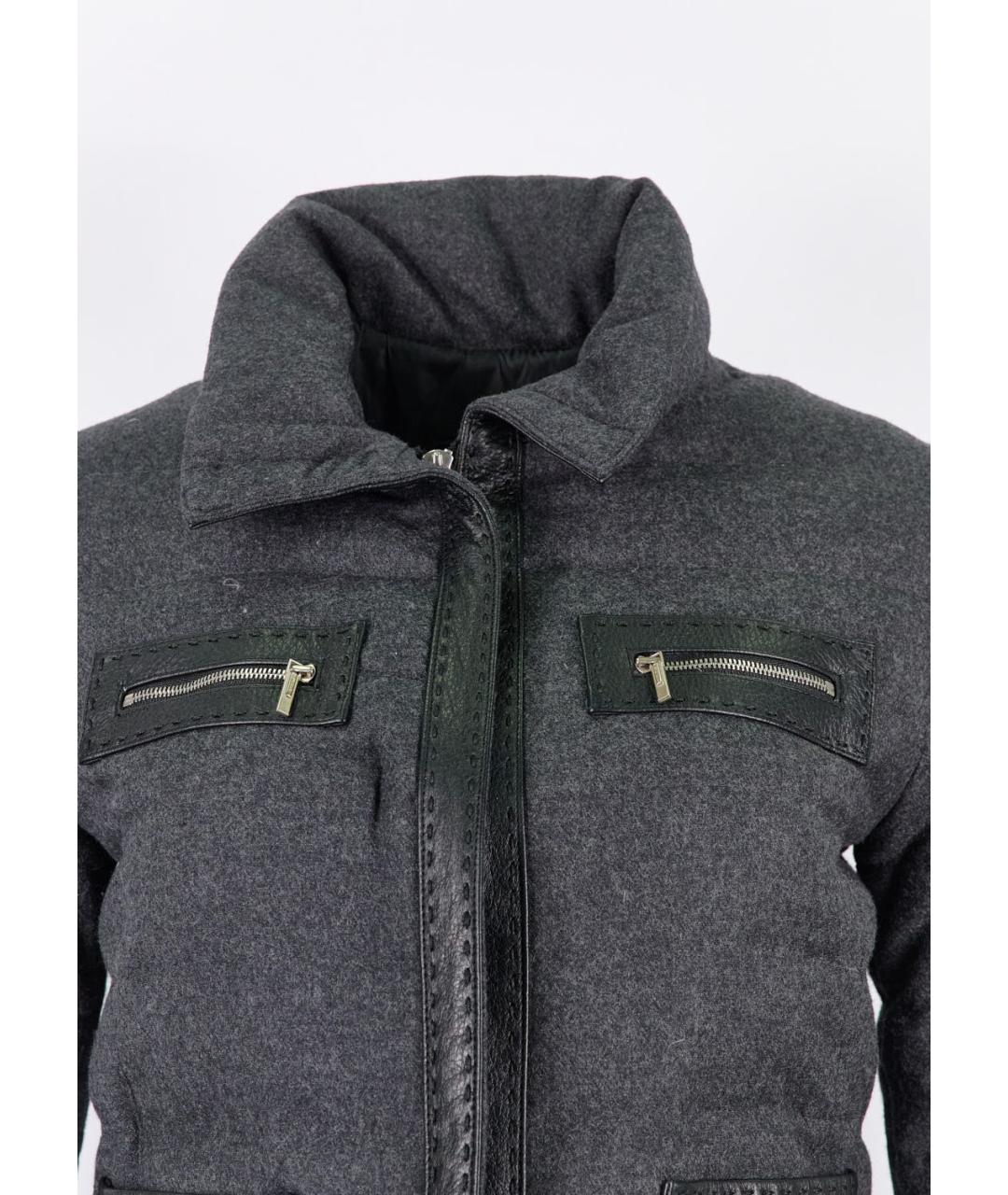 FENDI Серая шерстяная куртка, фото 4