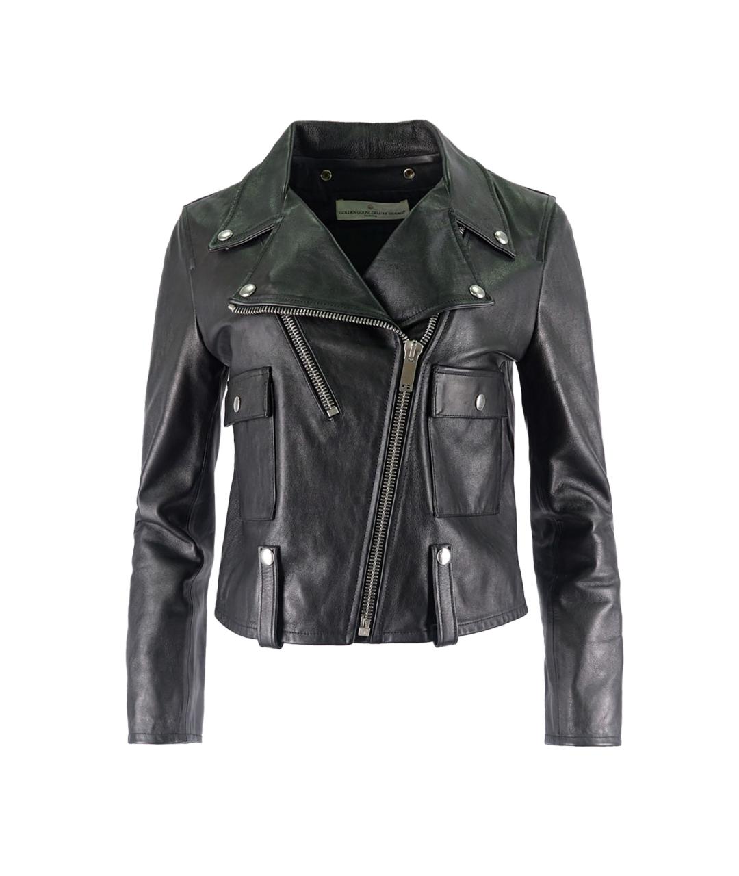 GOLDEN GOOSE DELUXE BRAND Черная кожаная куртка, фото 1