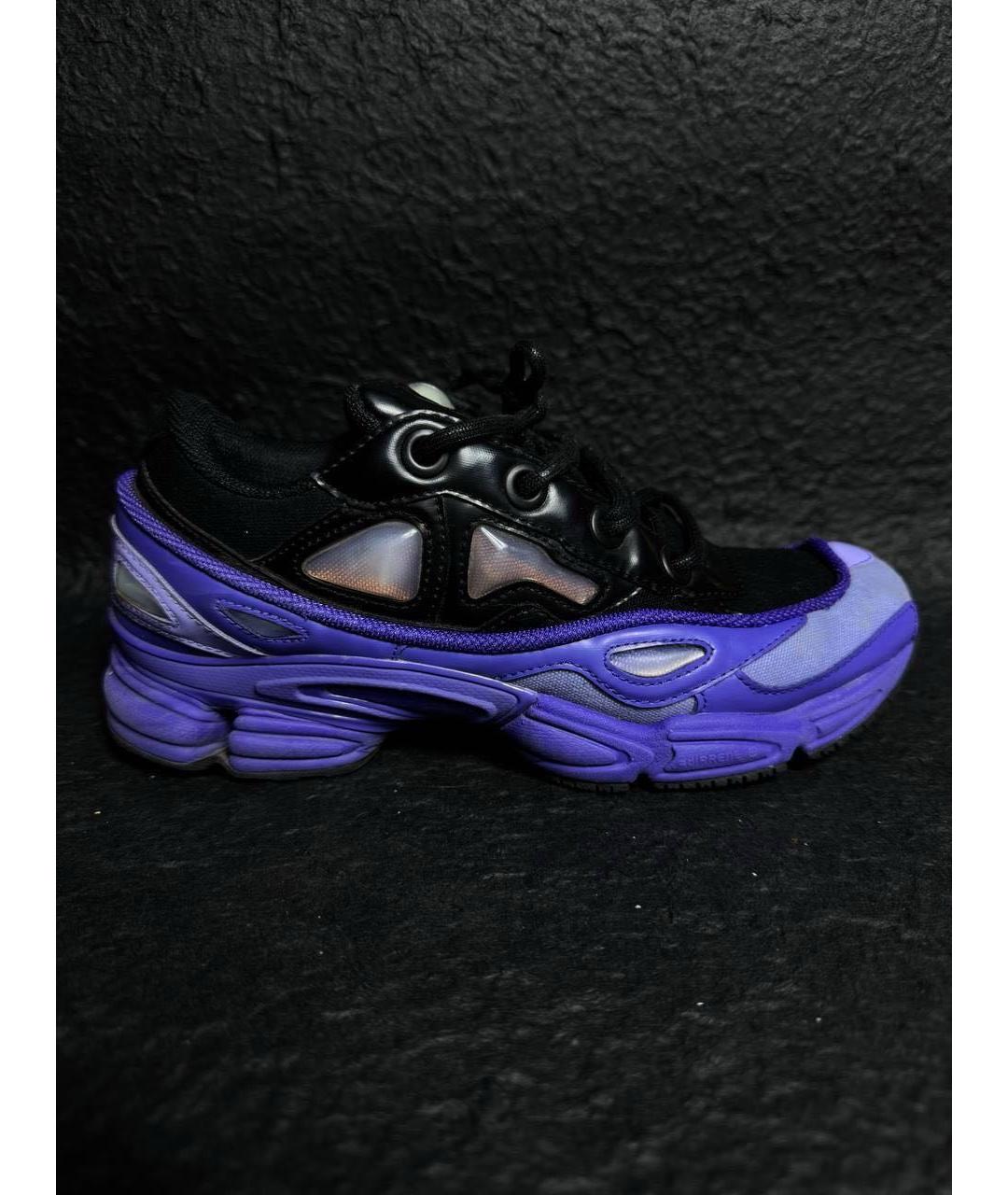 ADIDAS X RAF SIMONS Фиолетовые текстильные низкие кроссовки / кеды, фото 5