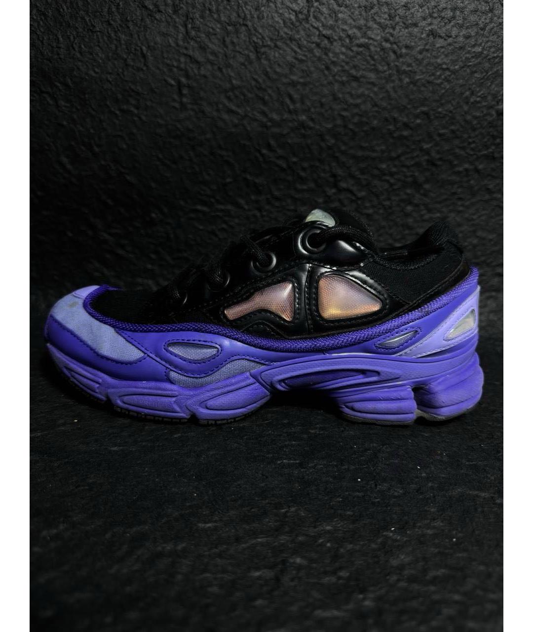 ADIDAS X RAF SIMONS Фиолетовые текстильные низкие кроссовки / кеды, фото 2