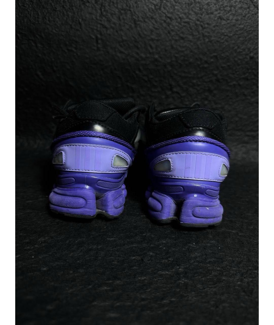 ADIDAS X RAF SIMONS Фиолетовые текстильные низкие кроссовки / кеды, фото 4