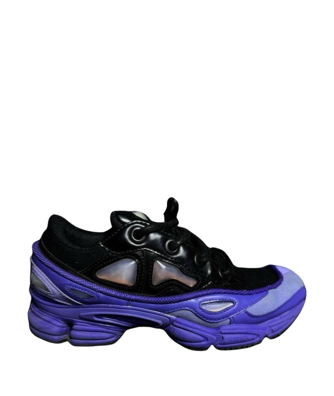 ADIDAS X RAF SIMONS Фиолетовые текстильные низкие кроссовки / кеды, фото 1