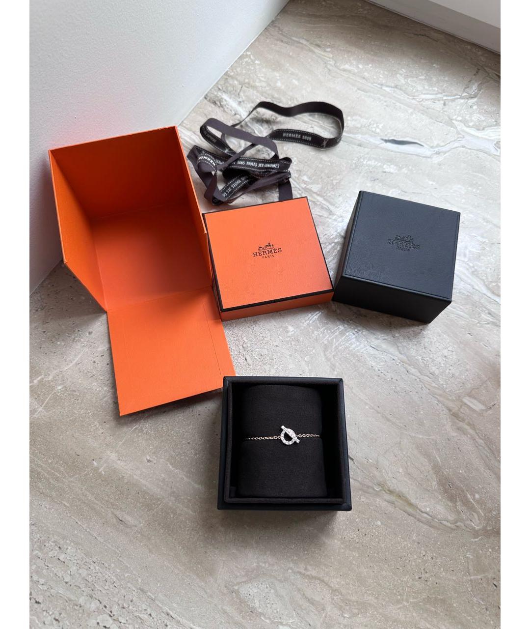 HERMES Золотой браслет из розового золота, фото 3