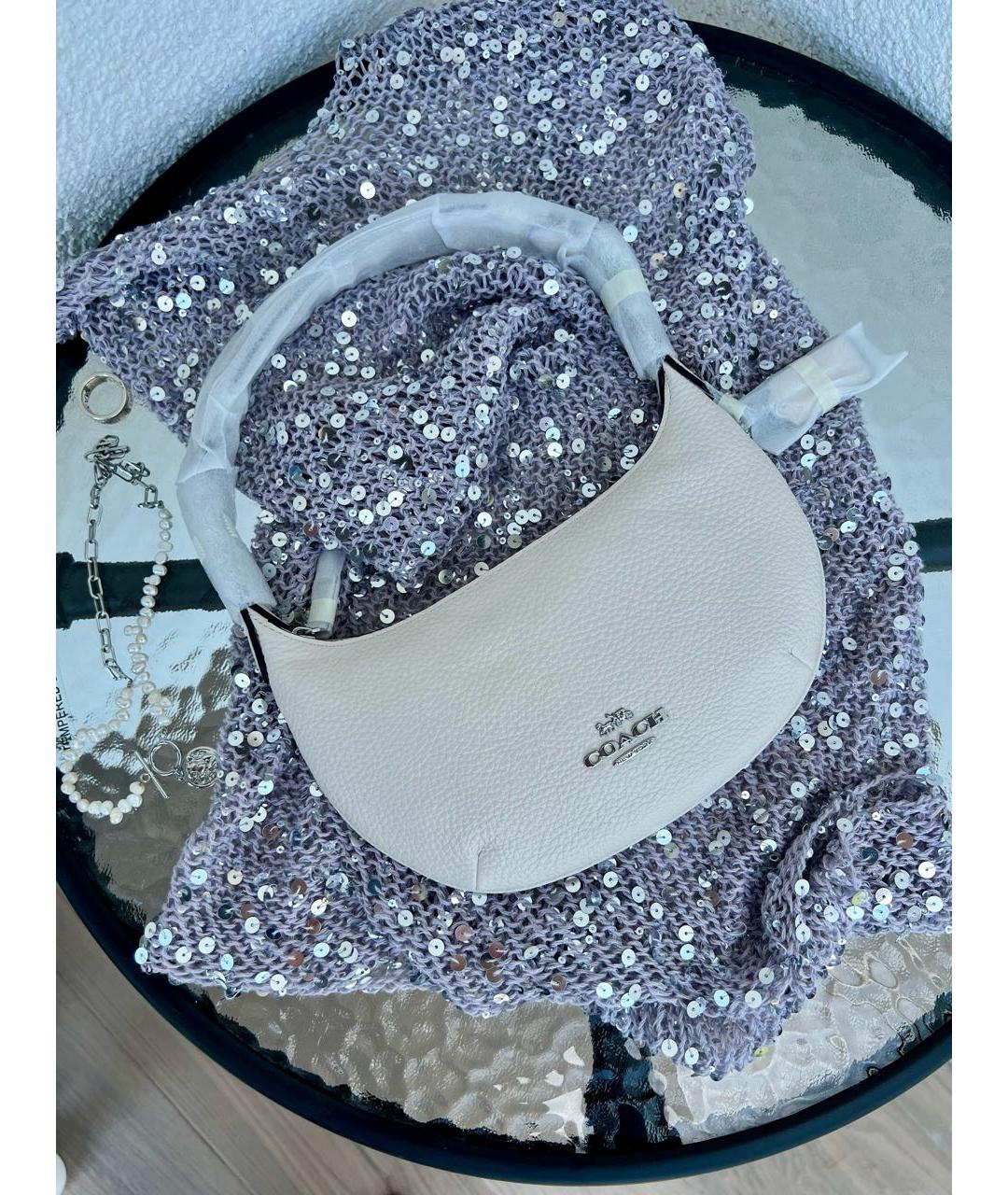 COACH Белая сумка с короткими ручками, фото 2