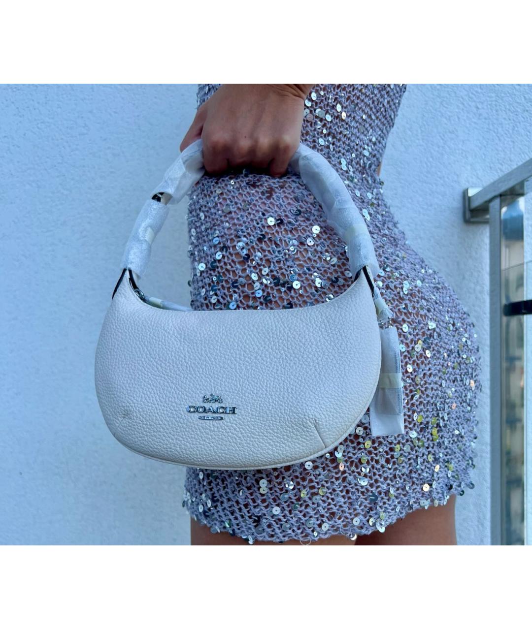 COACH Белая сумка с короткими ручками, фото 8