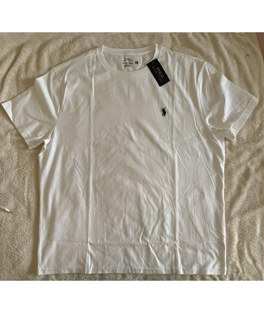 POLO RALPH LAUREN Белая хлопковая футболка, фото 2
