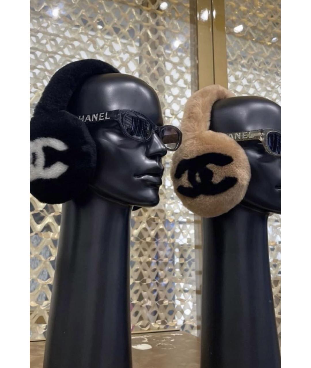 CHANEL Черная повязка на голову, фото 4
